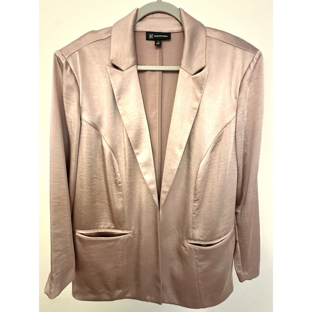 INC International Concepts Women’s 1X Blush Blazer Jacket Open Front NWOT